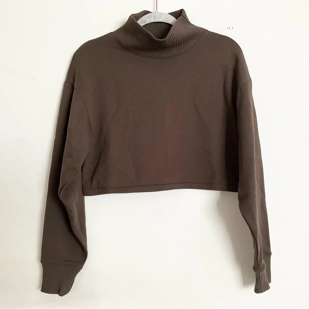 Alo Yoga Cropped Serenity Coverup Expresso S